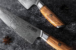 Couteau nakiri Fukito Olive Damas 14Cr 17cm