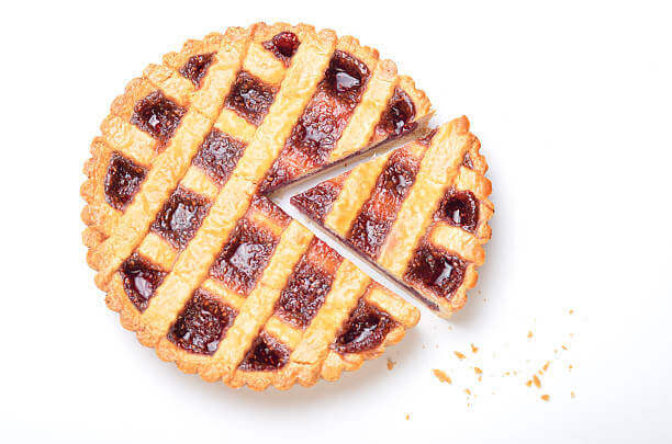 Tourtière ronde cannelée perforée Gobel fer blanc fond fixe