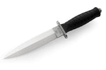 Couteau Maserin Diabolik 4950 lame 16cm manche en caoutchouc noir + étui en nylon