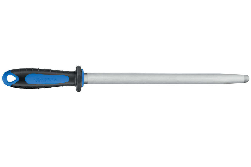Fusil professionnel Fischer à mèche ovale 30 cm avec manche bleu et gris