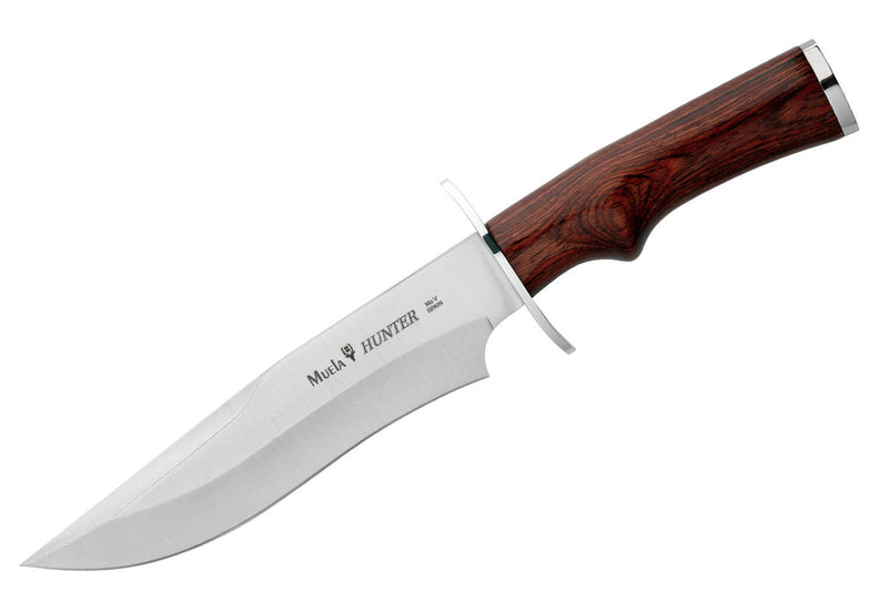 Couteau Muela Hunter 9298 lame en inox 17cm manche en stamina + étui en cuir