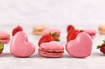 Plaque macarons en silicone 40x30cm 42 empreintes forme coeur
