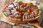 Tourtière cannelée en fer blanc + fond amovible