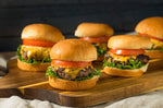Plaque à pains 18 mini burgers Gobel anti-adhérent