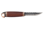 Couteau Marttiini Bronze Bird 557012 lame damassée 10cm manche bouleau + étui/coffret cadeau