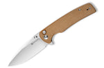 Couteau pliant Sencut Sachse S210073 manche en micarta marron 11,2cm