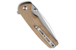 Couteau pliant Sencut Sachse S210073 manche en micarta marron 11,2cm