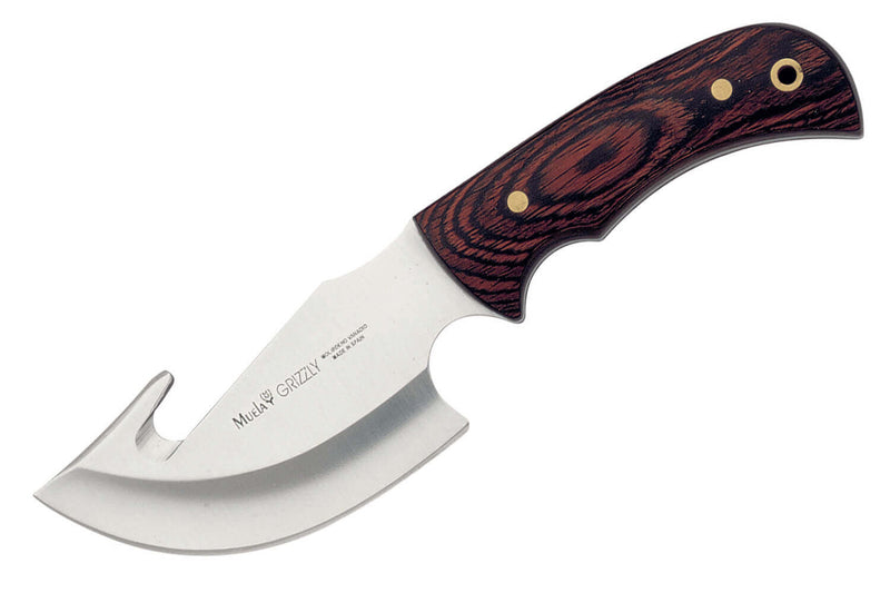 Couteau Muela Grizzly 9204 lame 12cm manche en stamina foncé + étui en cuir