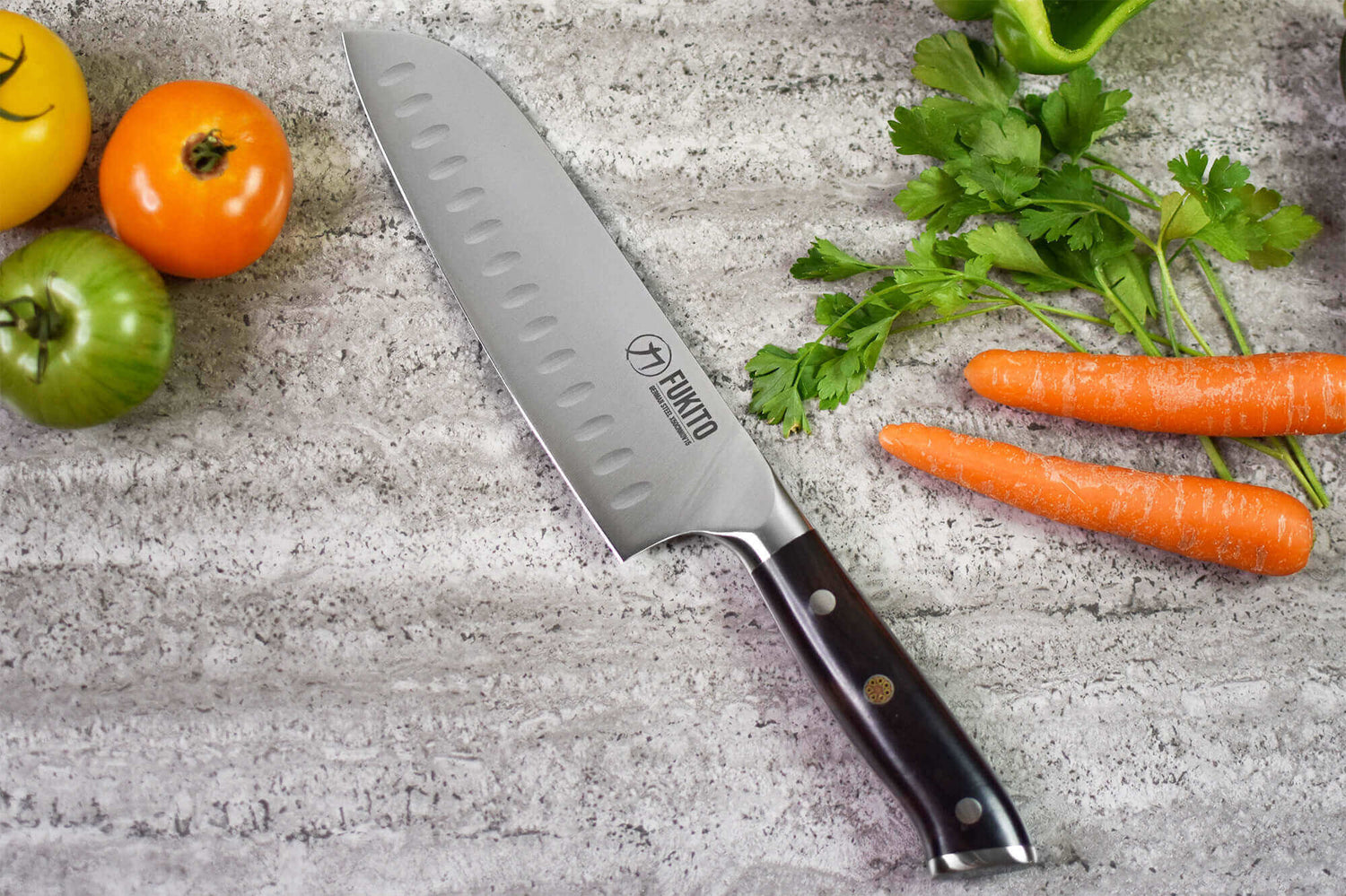 Mallette 5 couteaux de cuisine Fukito Ebène X50