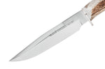 Couteau Muela Ranger 9251 lame 14cm manche en bois de cerf avec départ d'épois + étui en cuir