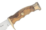 Couteau Muela Ranger 9270 lame 14,5cm inox manche en bois d'olivier + étui en cuir