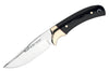 Couteau Muela Setter 9264 lame 11cm en inox manche en micarta noir + étui en cuir
