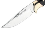 Couteau Muela Setter 9264 lame 11cm en inox manche en micarta noir + étui en cuir