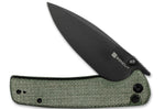 Couteau pliant Sencut Sachse S210072 manche en micarta vert foncé 11cm