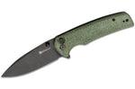 Couteau pliant Sencut Sachse S210072 manche en micarta vert foncé 11cm