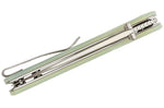 Couteau pliant Sencut Sachse S210074 manche en G10 vert naturel 11cm
