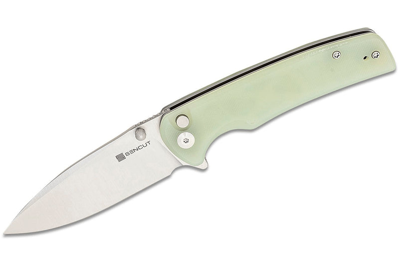 Couteau pliant Sencut Sachse S210074 manche en G10 vert naturel 11cm