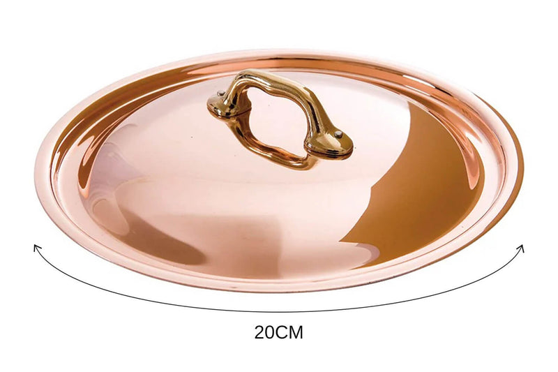Couvercle en cuivre Mauviel M'Héritage 200B avec anse en bronze - 20cm