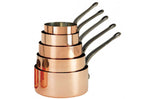 Set de 5 casseroles en cuivre De Buyer Inocuivre poignée en fonte d'acier