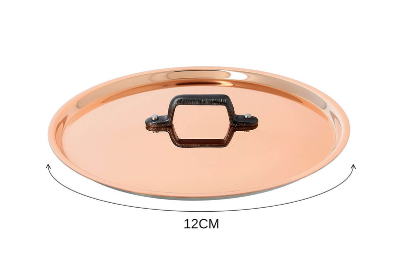 Couvercle en cuivre De Buyer Inocuivre pontet en fonte d'acier - 12cm