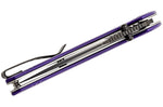 Couteau pliant Sencut Actium SA02D manche en G10 violet 11,5cm