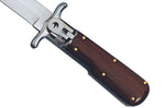 Couteau pliant Fox Special Hunter 1647 manche bois 11cm + étui en cuir