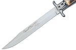 Couteau pliant Fox Special Hunter 1648 manche en bois de cerf véritable 11cm + étui en cuir