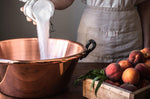 Bassine à confiture De Buyer en cuivre lisse et anses en fonte