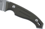 Couteau Fox Octopus Vulgaris FX.510OD lame 11,5cm manche G10 vert + étui en cuir