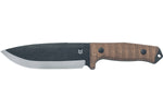 Couteau Fox Military Bushman FX.609OD lame 16cm manche micarta + étui en cuir
