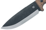 Couteau Fox Military Bushman FX.609OD lame 16cm manche micarta + étui en cuir