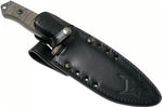 Couteau Fox Military Bushman FX.609OD lame 16cm manche micarta + étui en cuir