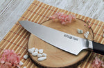 Couteau de chef Kutoyama lame 20cm et manche en bois d'ébène