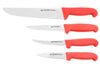 Set professionnel Fischer Profinox 4 couteaux acier inox spécial bouchers