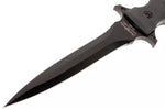 Couteau Fox Military Modras FX.507 lame 17,5cm manche G10 noir + étui en cuir