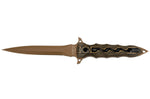 Couteau Fox Military Modras FX.508 lame 17,5cm manche G10 marron/noir + étui en cuir