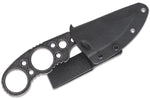 Couteau de cou Black FOX Skelergo BF.734 lame 7cm manche en acier inox avec un étui en kydex