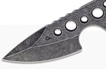 Couteau de cou Black FOX Skelergo BF.734 lame 7cm manche en acier inox avec un étui en kydex