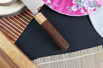 Couteau santoku japonais Tsunehisa SLD Damas bois de rose 16,5cm