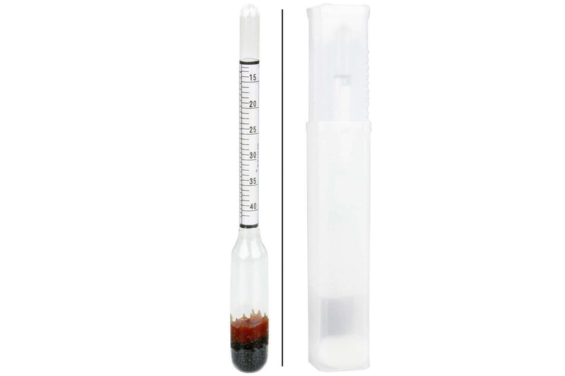 Pèse-sirop / Densimètre en verre gradué - 2 unités de mesure