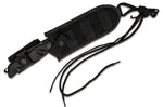 Couteau Fox Military Parus FX.9CM06 lame 17,5cm manche Forprene noir + étui en nylon + kit de survie