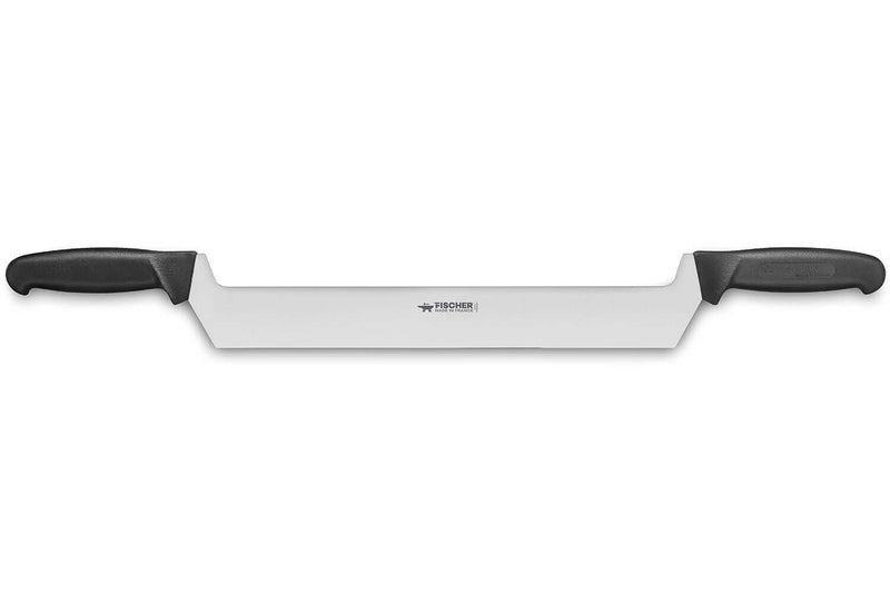 Couteau à fromage professionnel Fischer lame fine 33cm 2 manches noirs