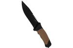 Couteau Herbertz 585412 lame 11,7cm manche caoutchouc/polymère avec brise vitre + étui