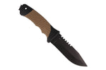 Couteau Herbertz 585412 lame 11,7cm manche caoutchouc/polymère avec brise vitre + étui