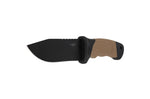 Couteau Herbertz 585412 lame 11,7cm manche caoutchouc/polymère avec brise vitre + étui