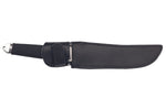 Couteau Herbertz 581318 lame tanto 18cm manche caoutchouc noir + étui en cuir