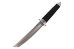 Couteau Herbertz 581318 lame tanto 18cm manche caoutchouc noir + étui en cuir