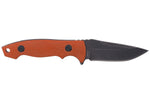 Couteau de cou Herbertz 579405 lame 5,5cm manche G10 orange + étui