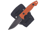 Couteau de cou Herbertz 579405 lame 5,5cm manche G10 orange + étui