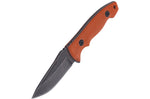 Couteau de cou Herbertz 579405 lame 5,5cm manche G10 orange + étui